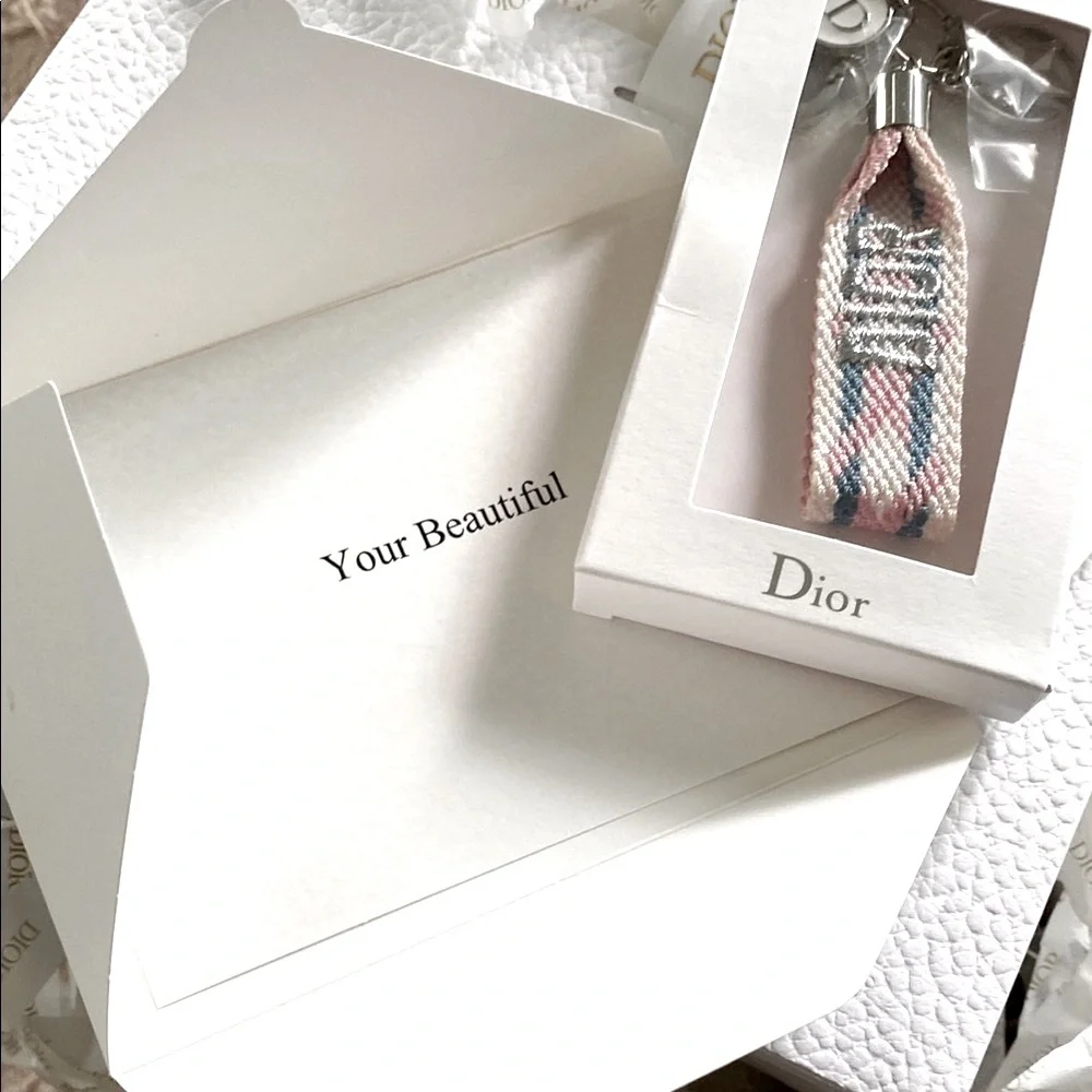 Dior Pink and Blue Key Holder - Picture 2 of 7